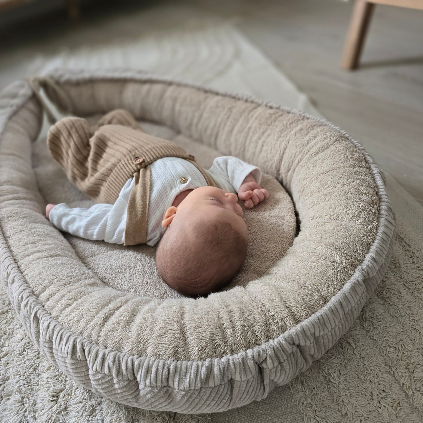 Baby Nestchen Cord mit Frottee