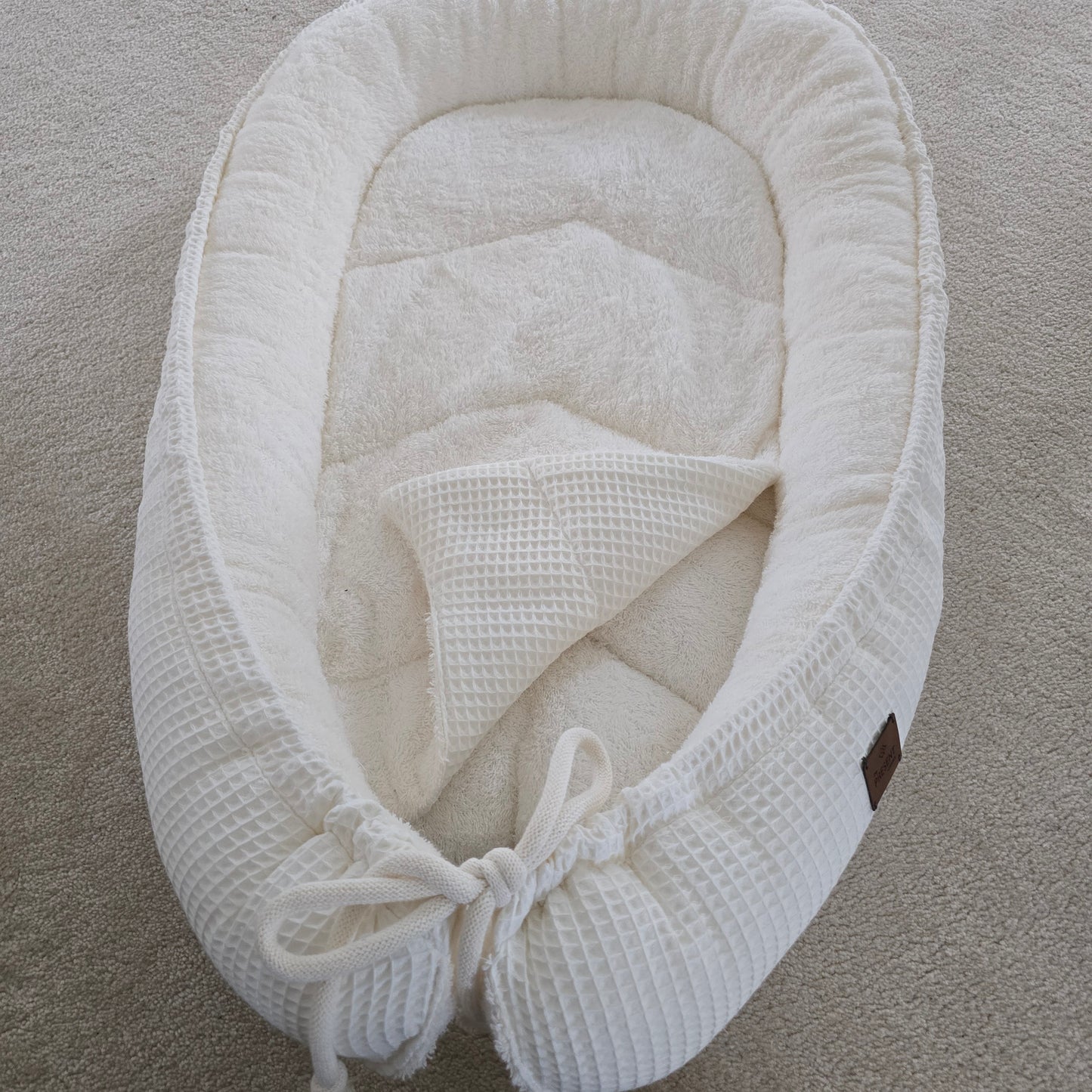 Baby Nestchen Waffelpiqué mit Frottee