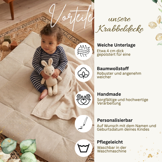 Patchwork Krabbeldecke Cordi