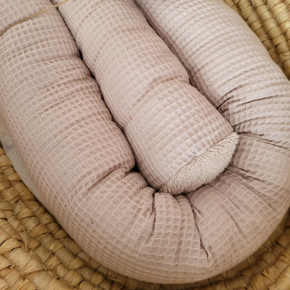 Bettschnecke / Bettschlange mit 10cm Durchmesser Waffelpique - Baby-Anmata