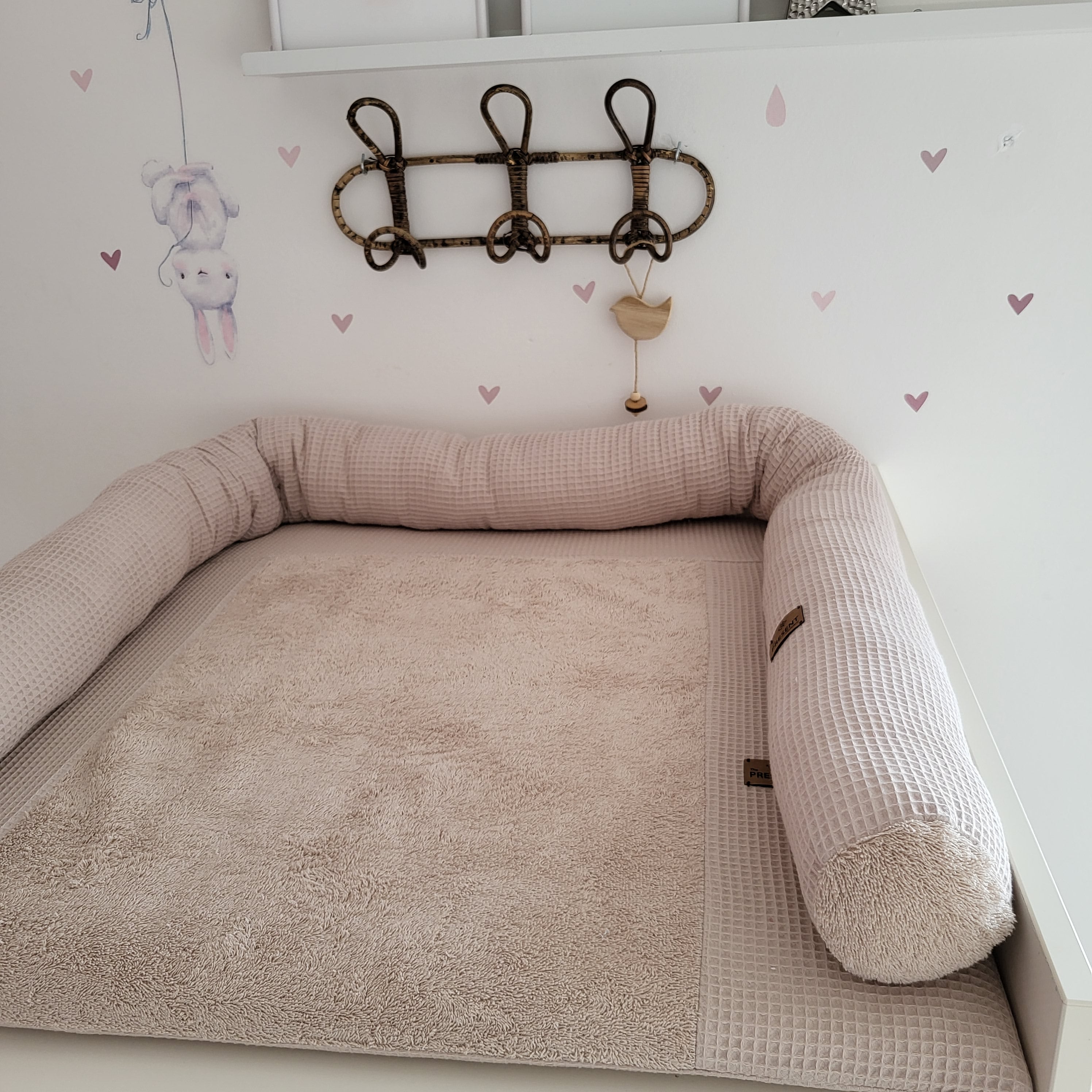 Wickeltischschlange für Wickelauflage Waffelpique - Baby-Anmata