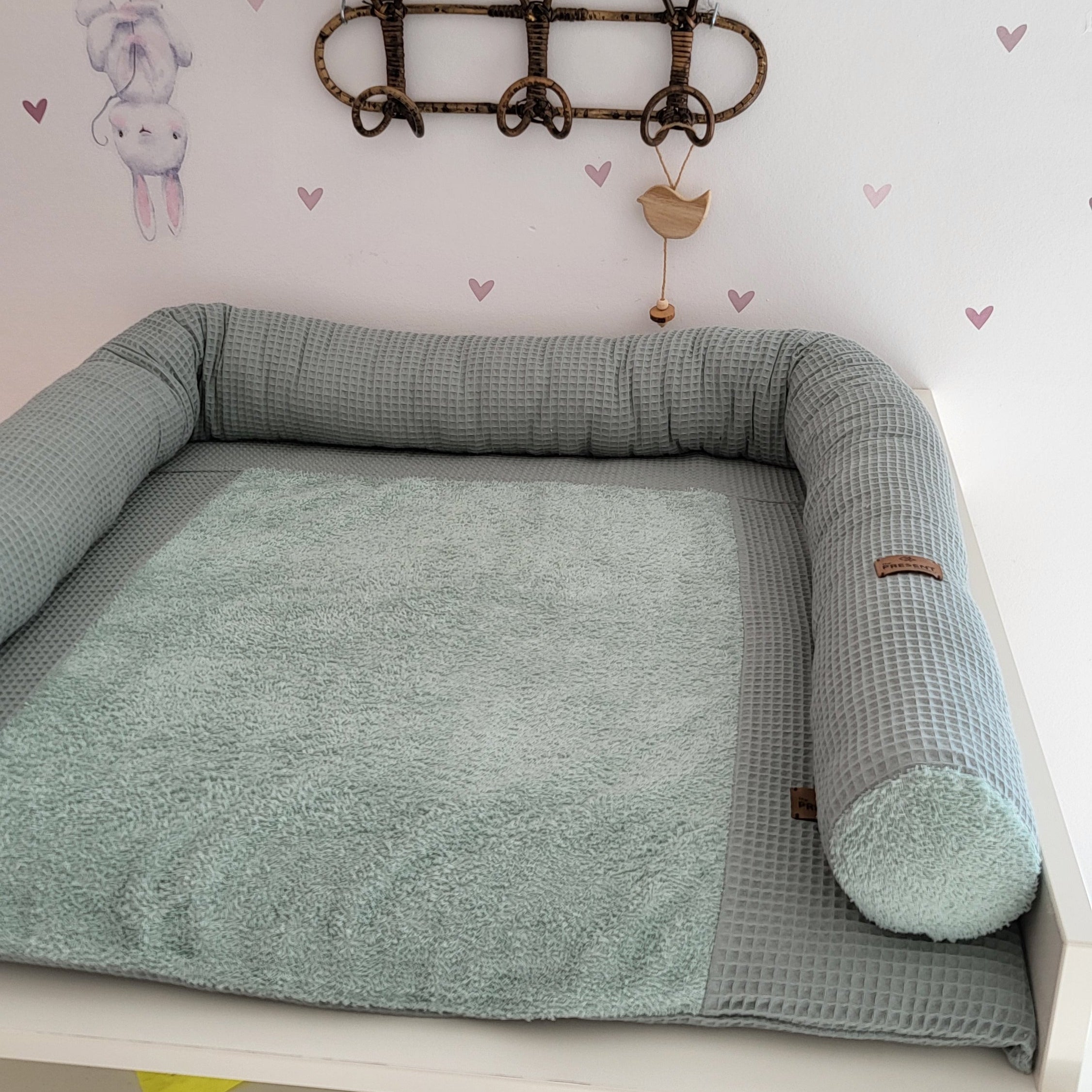 Wickeltischschlange für Wickelauflage Waffelpique - Baby-Anmata