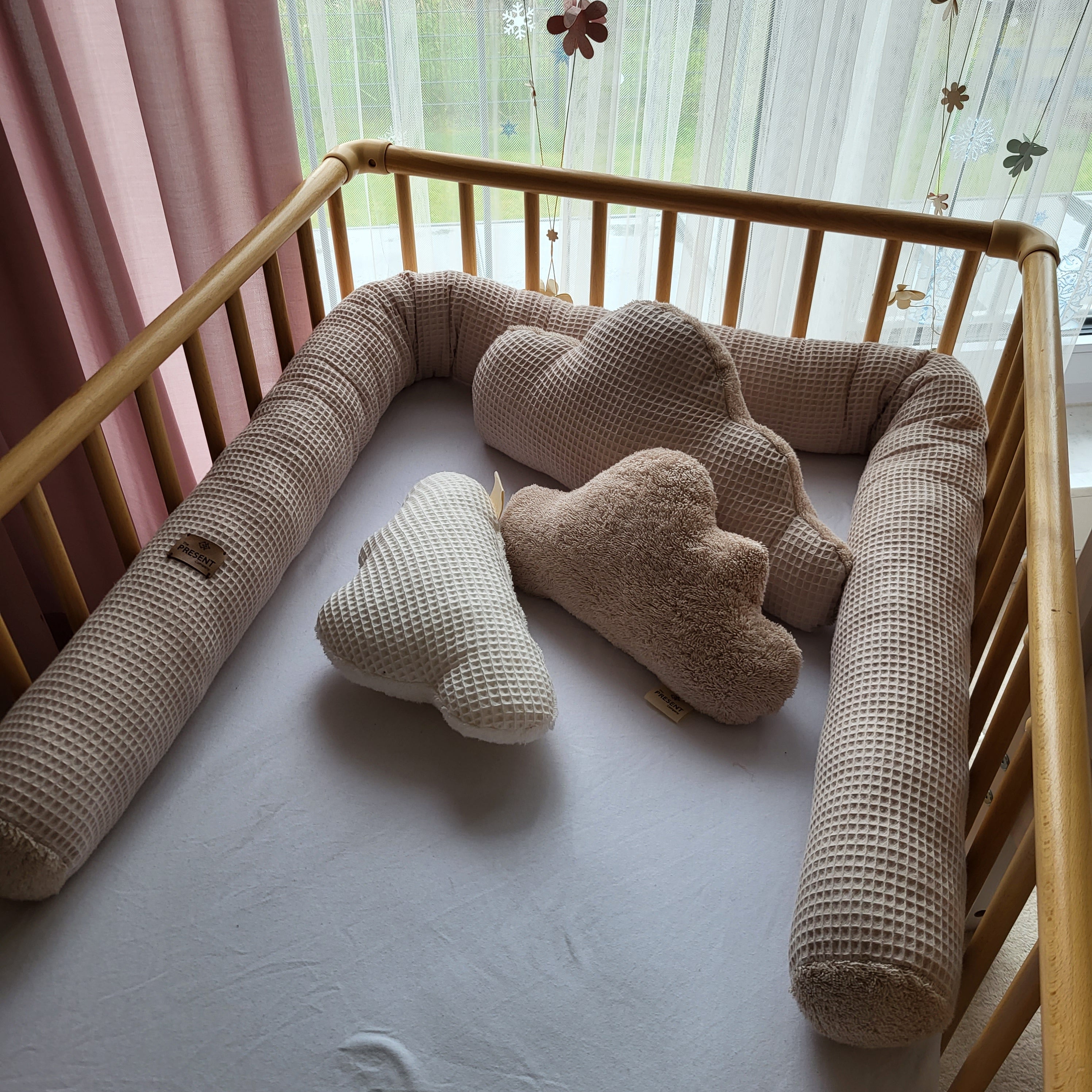 Bettschnecke / Bettschlange Waffelpique - Baby-Anmata