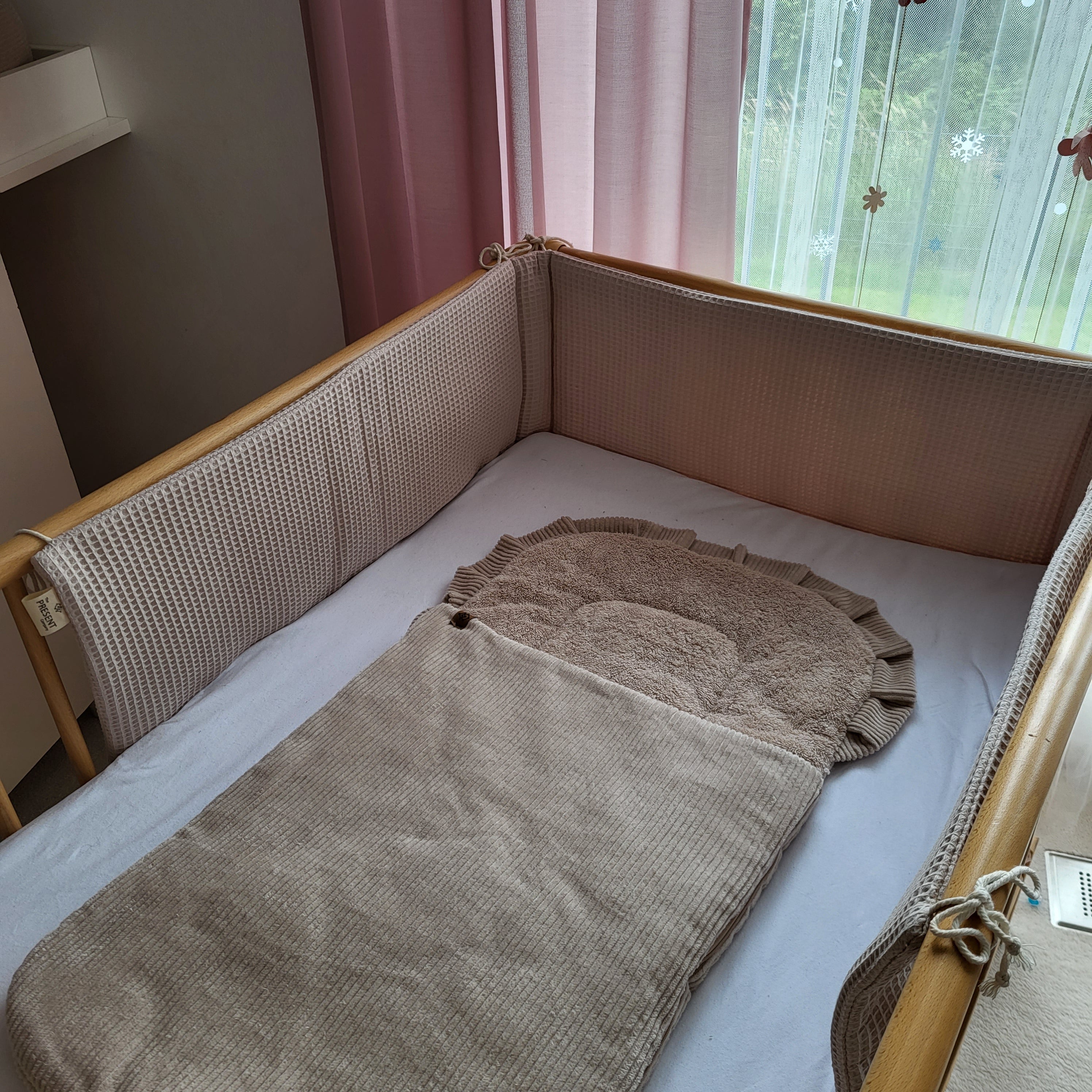 Bettumrandung Waffelpique für Kinderbett - Baby-Anmata