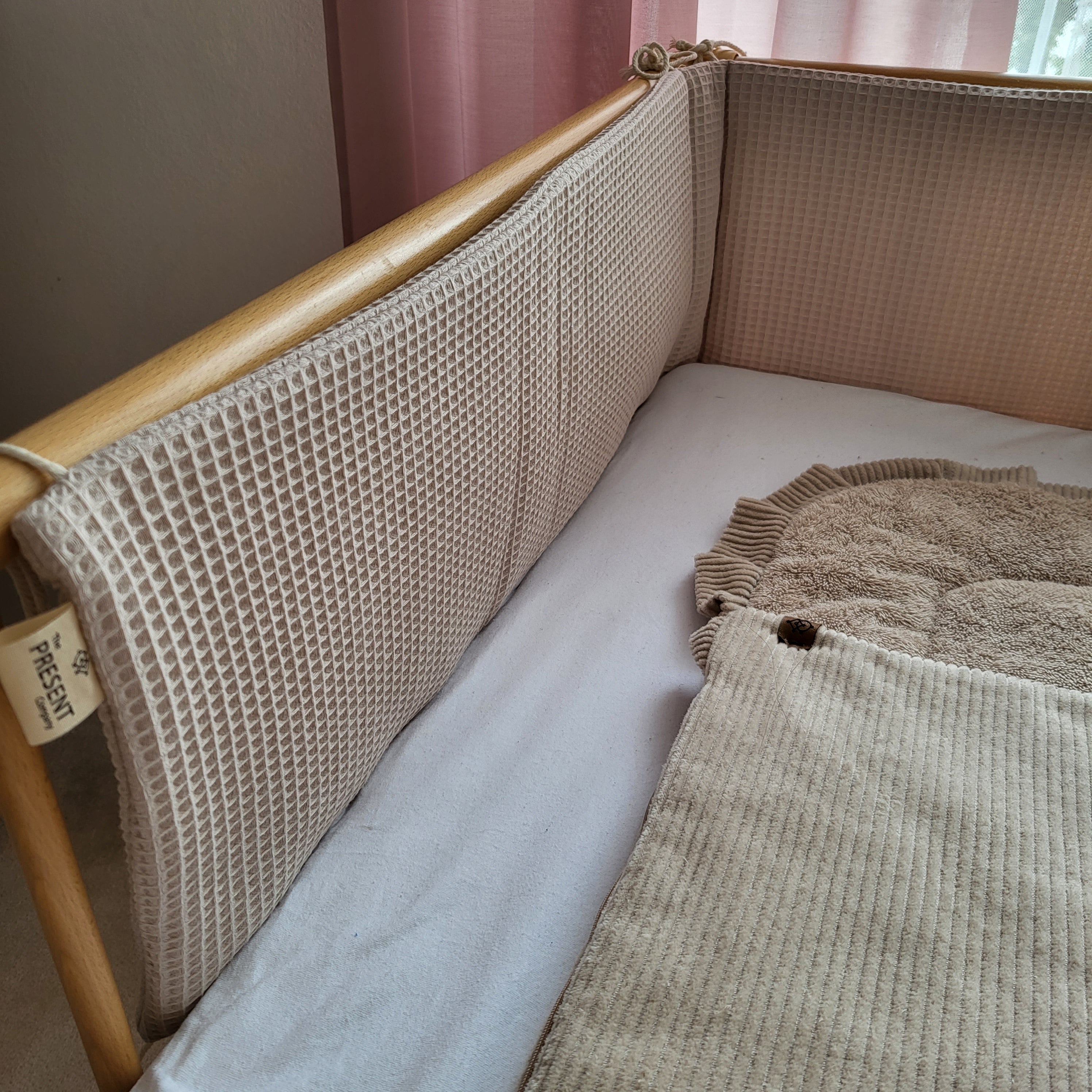 Bettumrandung Waffelpique für Kinderbett - Baby-Anmata