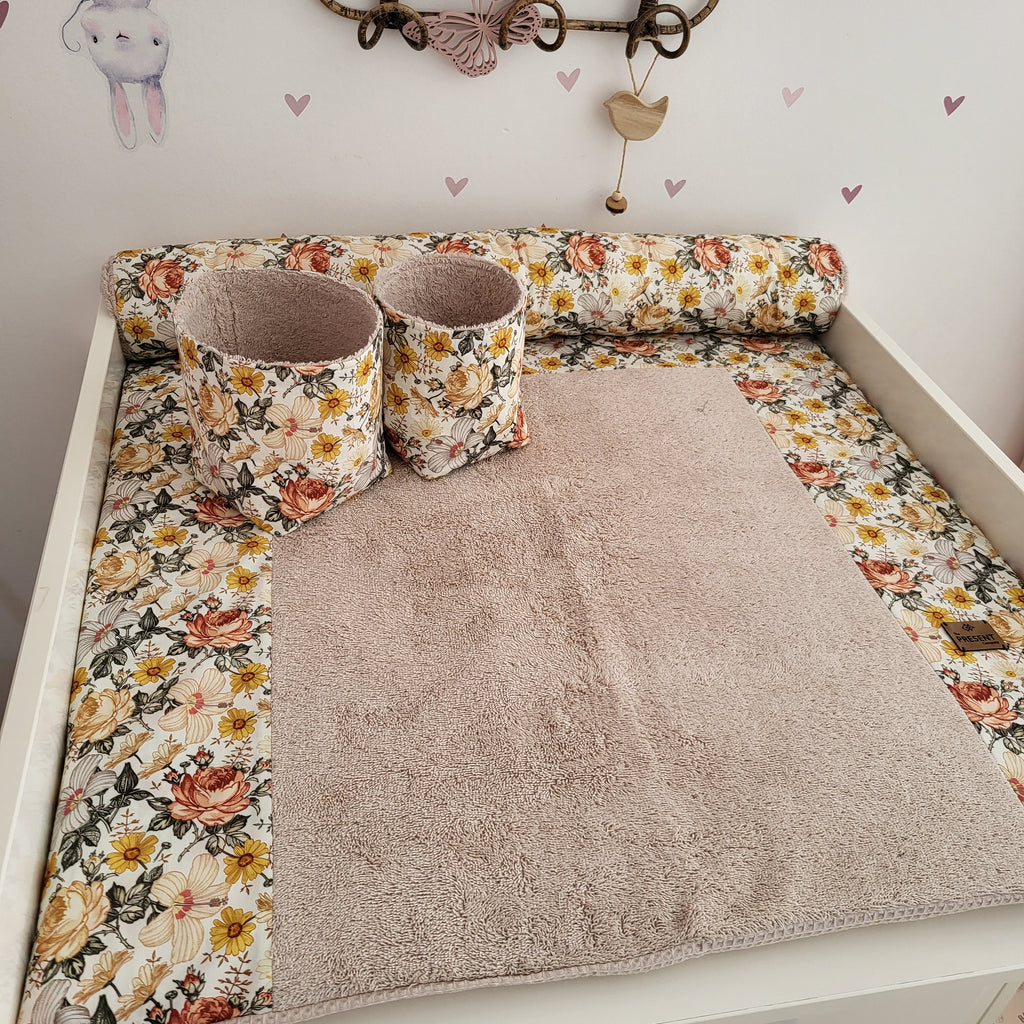 Wickeltischschlange Vintage für Wickelauflage - Baby-Anmata