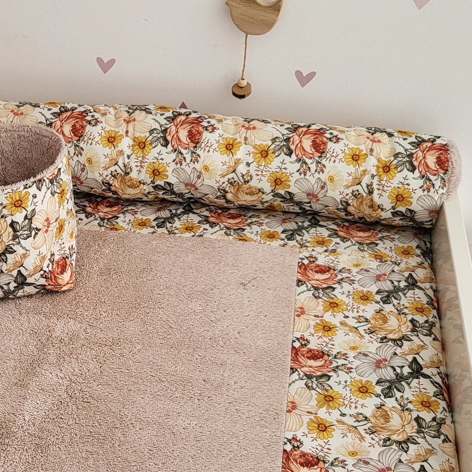 Wickeltischschlange Vintage für Wickelauflage - Baby-Anmata