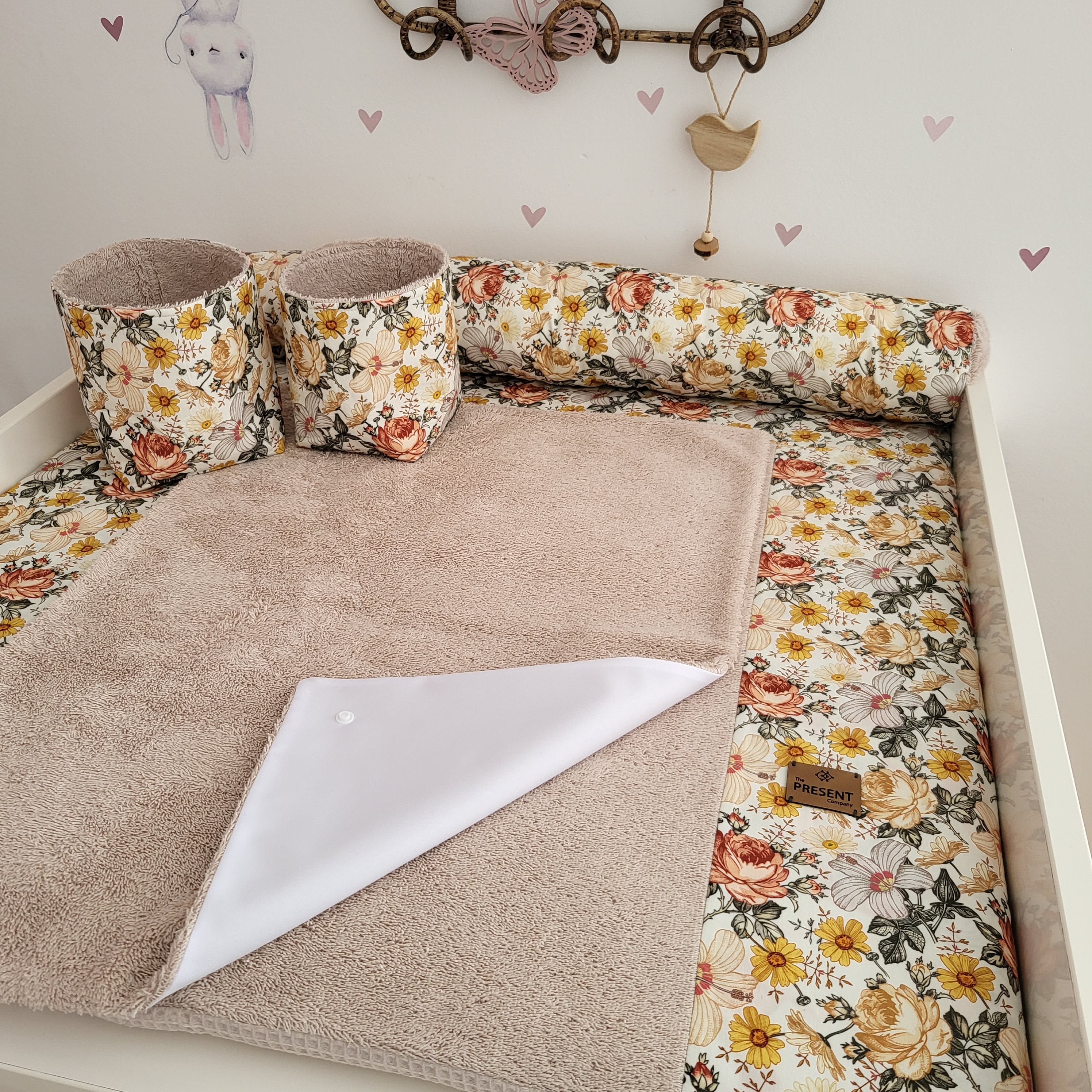 Wickeltischschlange Vintage für Wickelauflage - Baby-Anmata