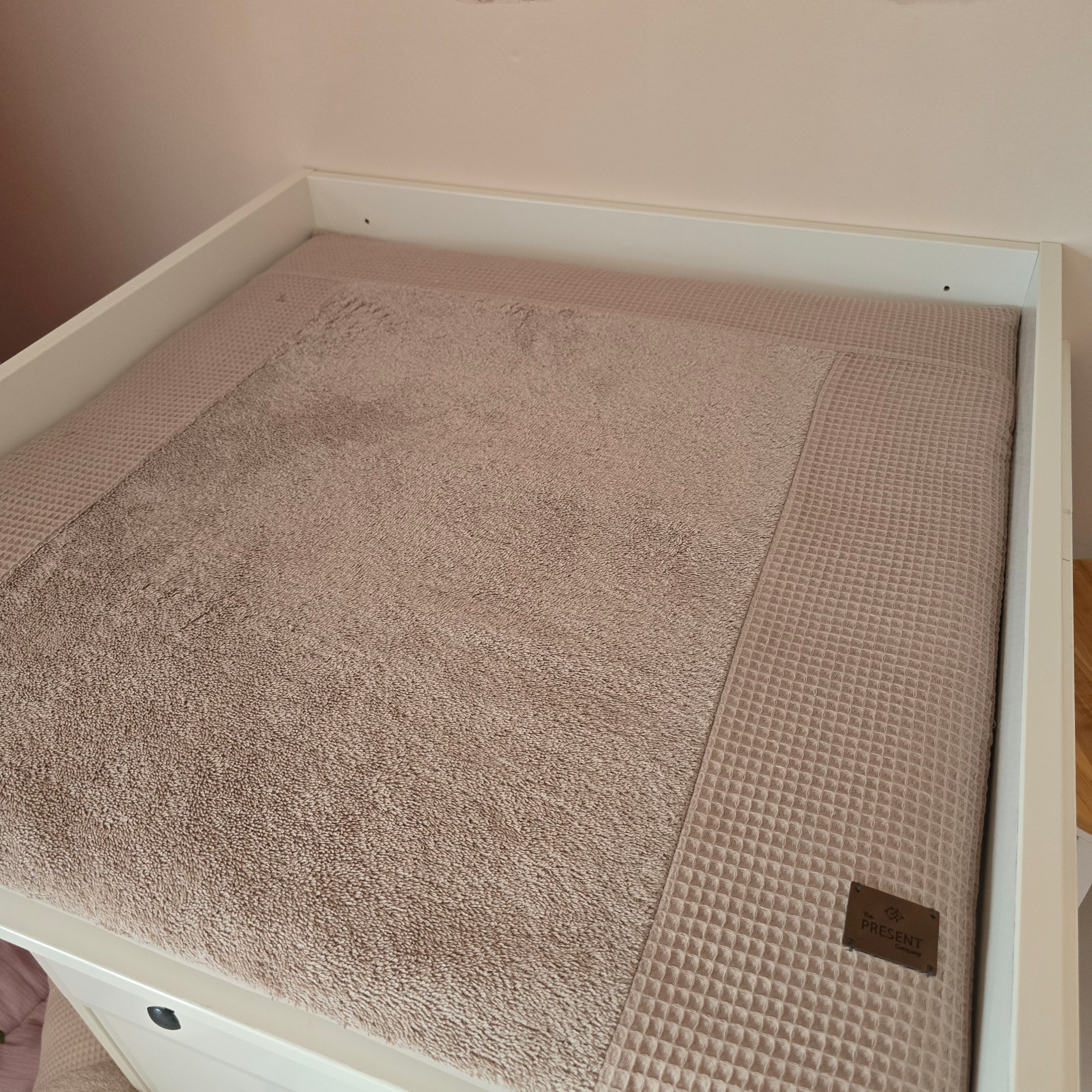 Wickelauflage mit abnehmbarem Bezug Waffelpique - Baby-Anmata