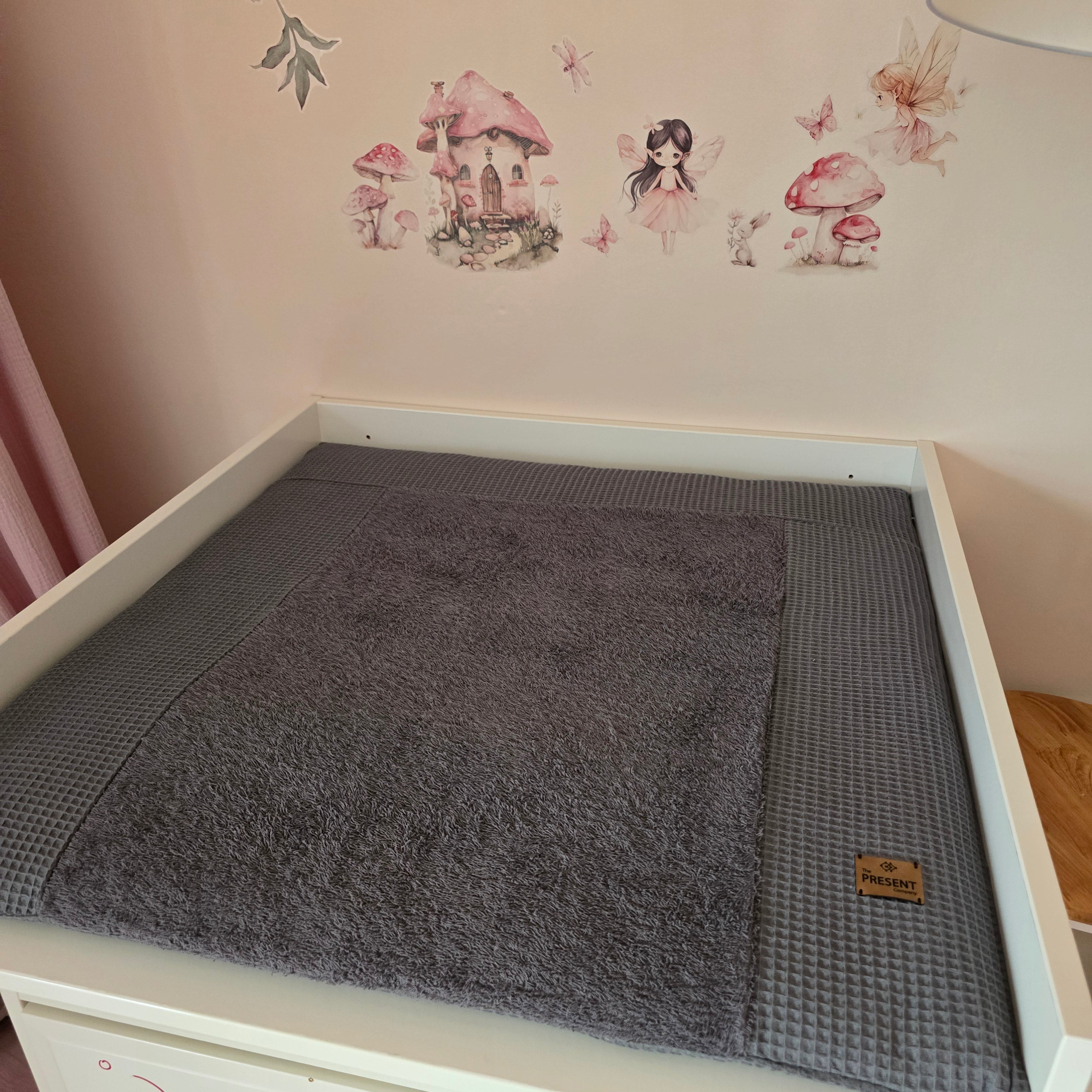 Wickelauflage mit abnehmbarem Bezug Waffelpique - Baby-Anmata