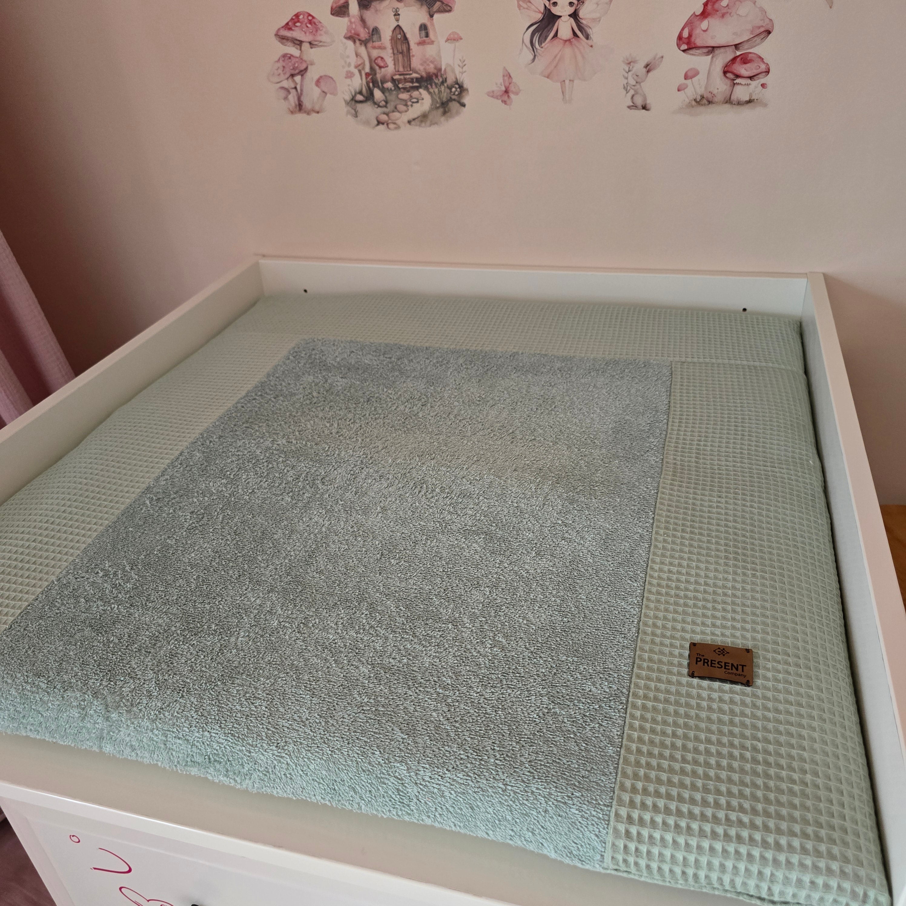 Wickelauflage mit abnehmbarem Bezug Waffelpique - Baby-Anmata