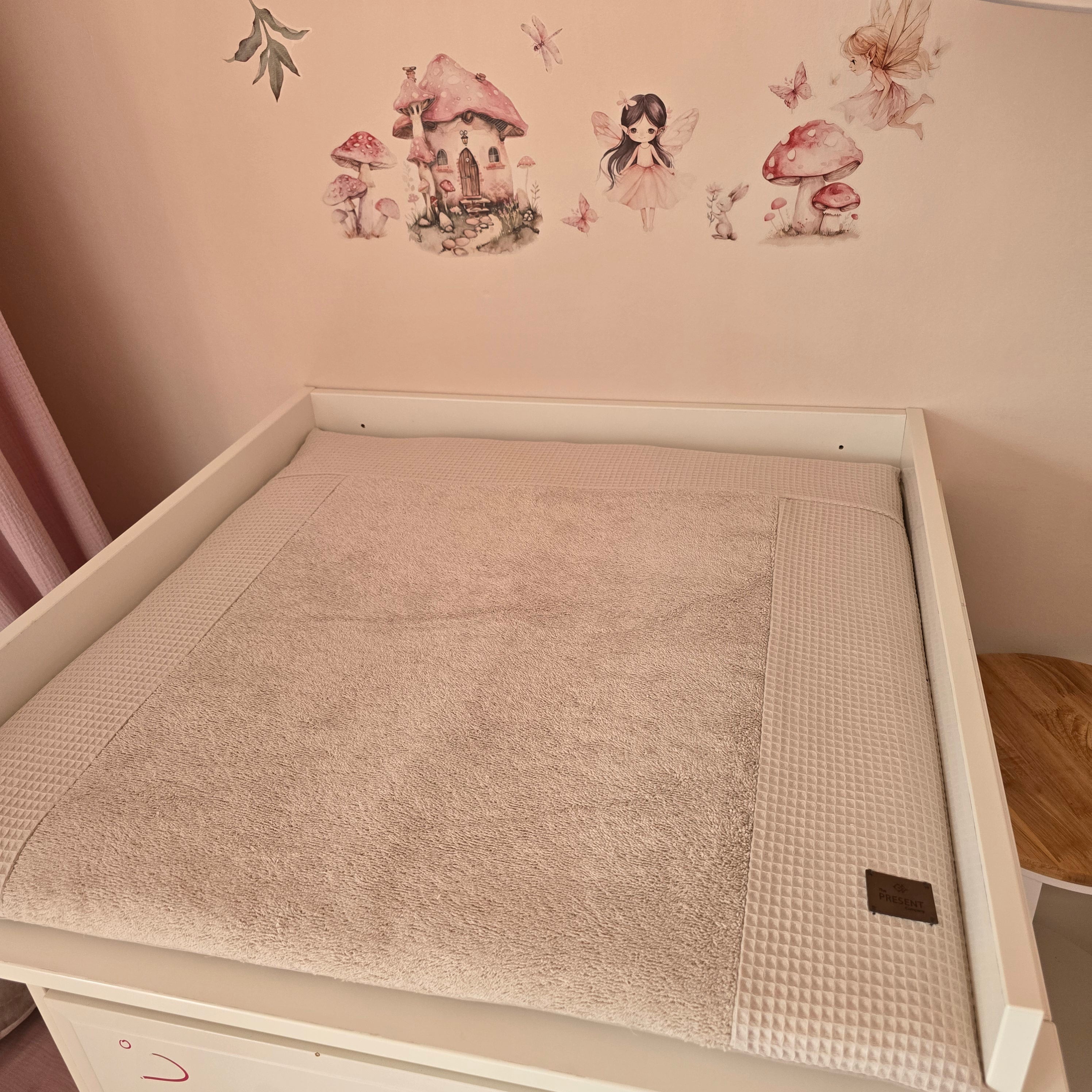 Wickelauflage mit abnehmbarem Bezug Waffelpique - Baby-Anmata