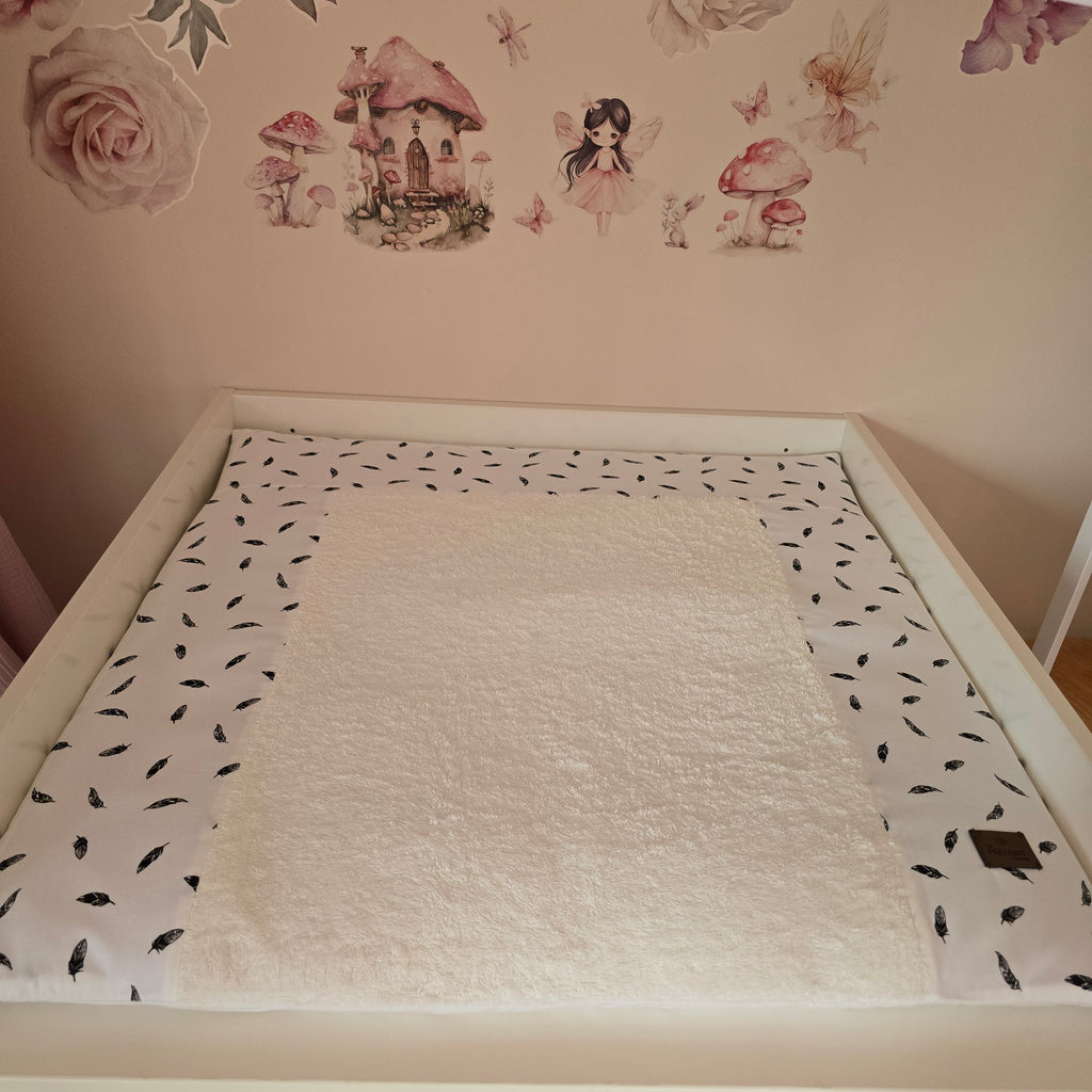 Wickelauflage mit abnehmbarem Bezug Feder   Baby Anmata