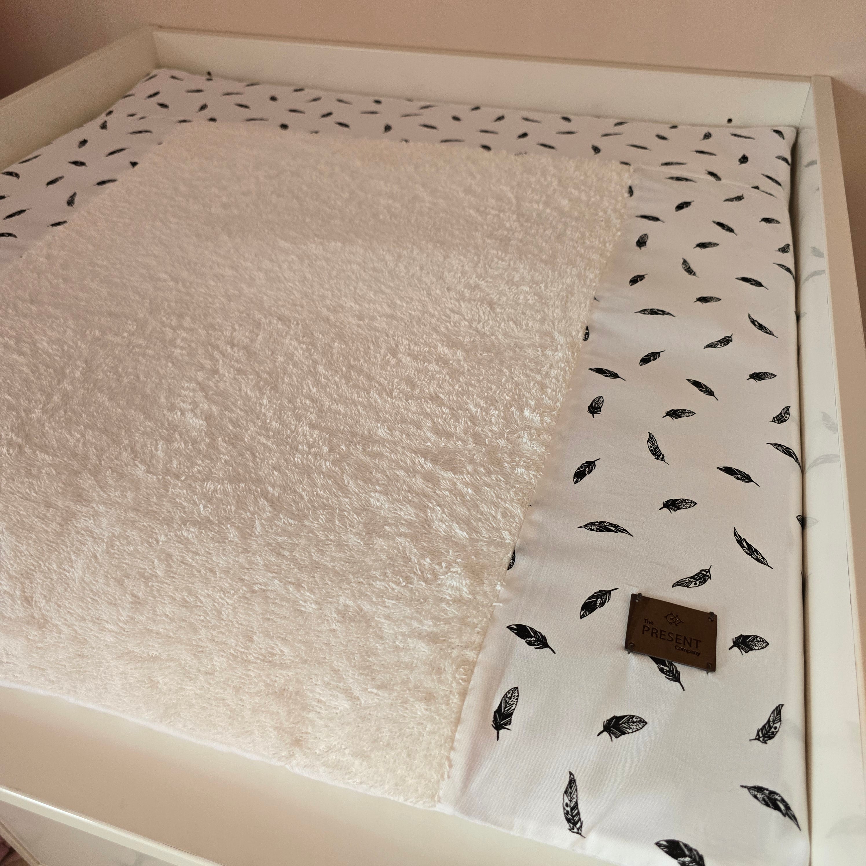 Wickelauflage mit abnehmbarem Bezug Feder  Baby Anmata