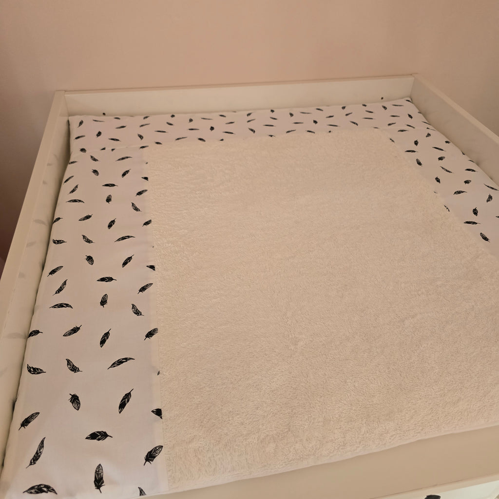 Wickelauflage mit abnehmbarem Bezug Feder  Baby Anmata