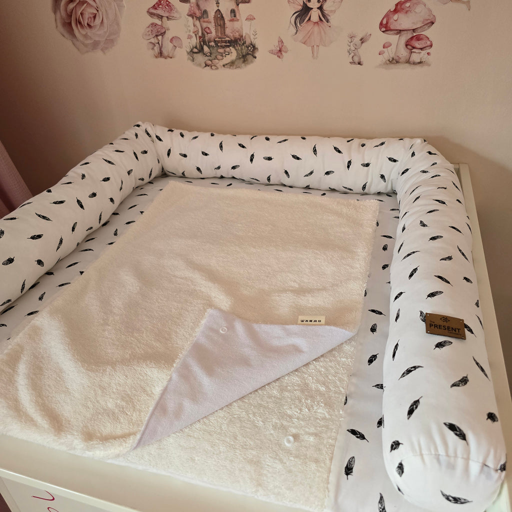 Wickelplatz-Komplettset Feder - Baby-Anmata