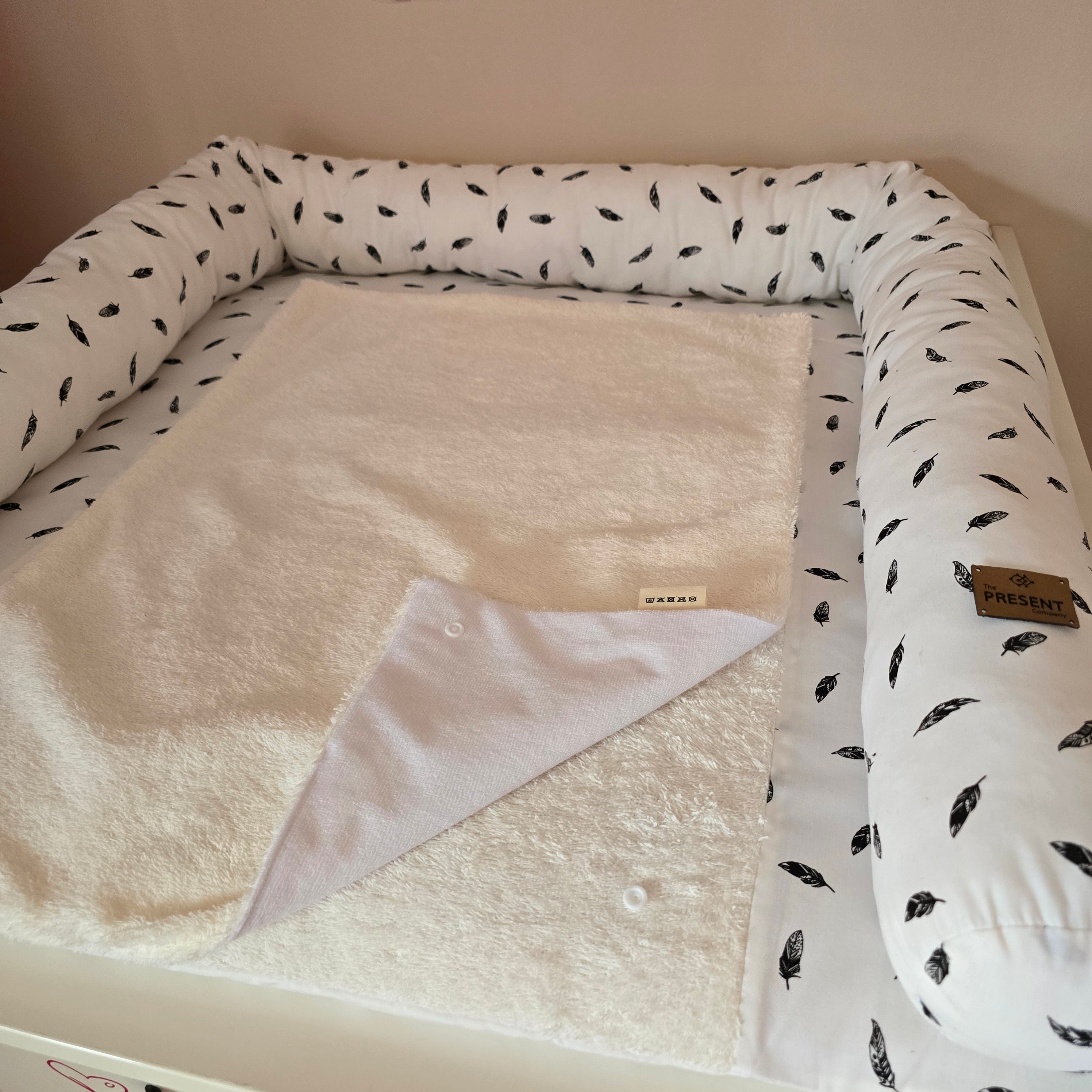 Wickelplatz-Komplettset Feder - Baby-Anmata