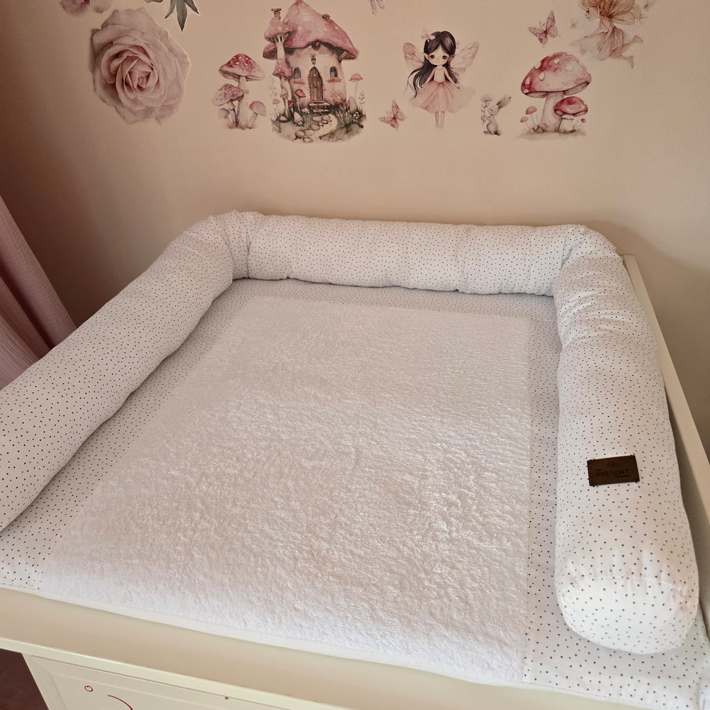 Wickeltischschlange Punkte für Wickelauflage - Baby-Anmata