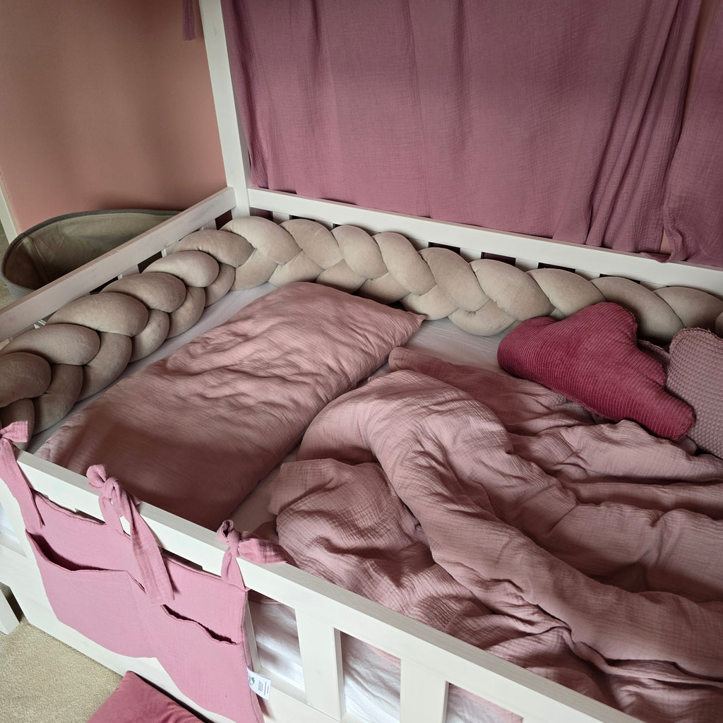 Geflochtene Bettschnecke / Bettschlange Niki - Baby-Anmata