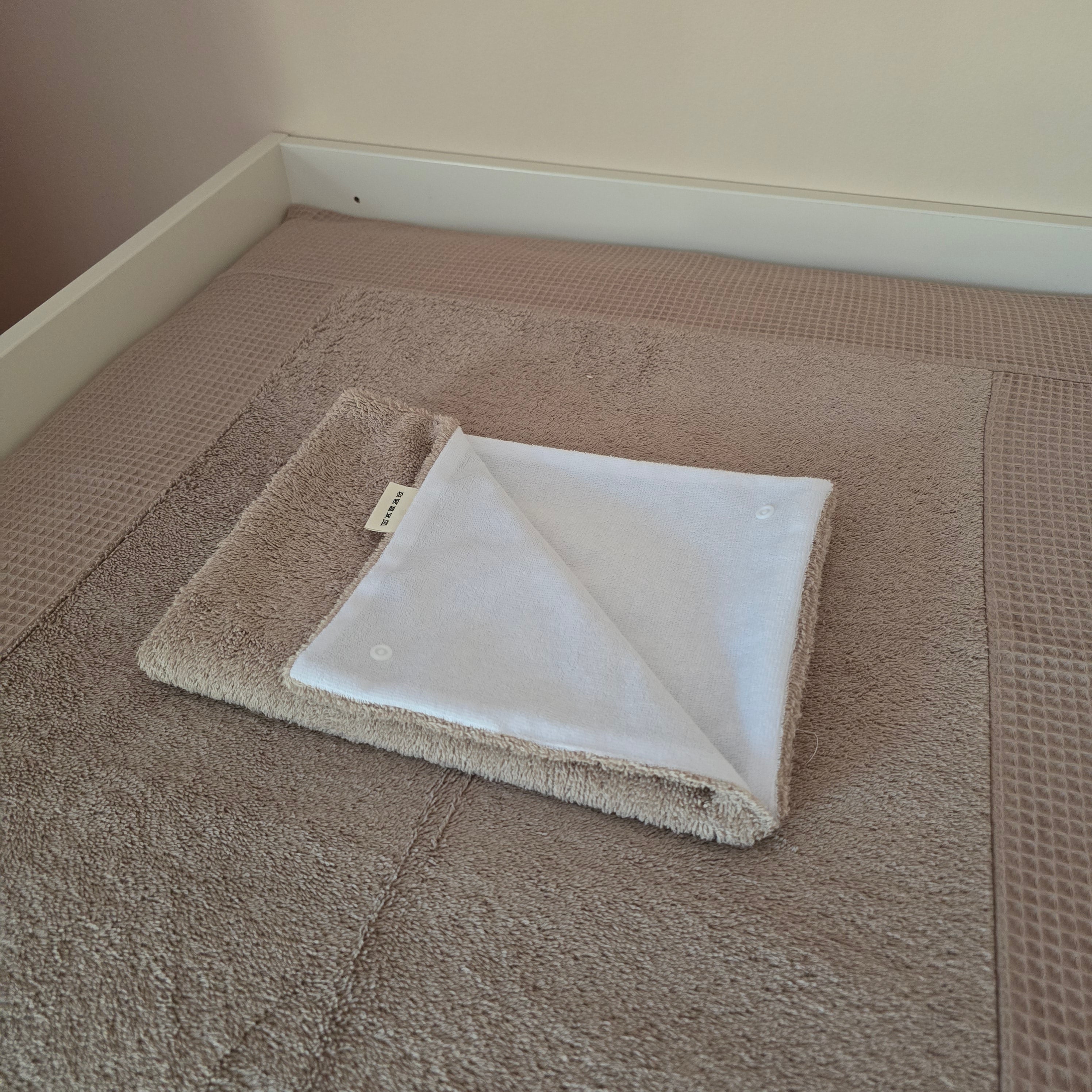 Abknöpfbare wasserfeste Auflage Frottee - Baby-Anmata