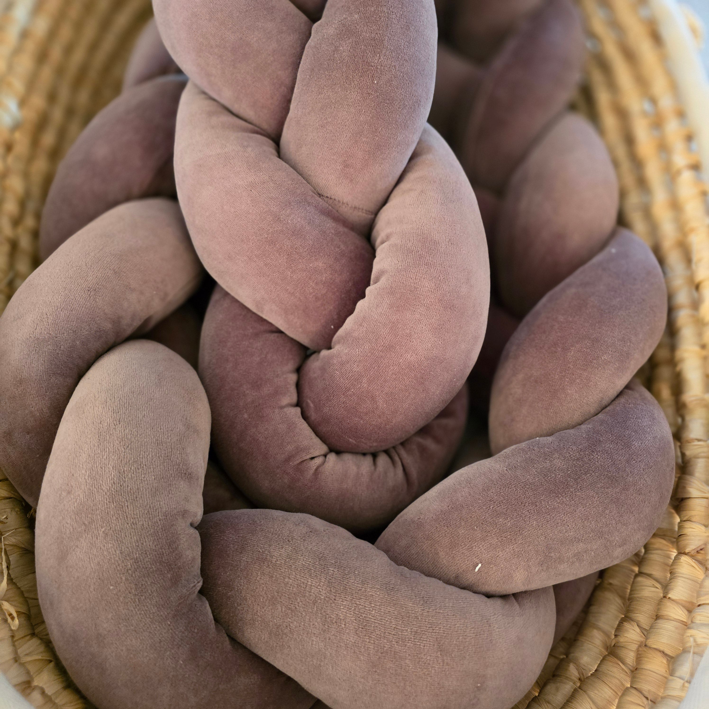 Geflochtene Bettschnecke / Bettschlange Niki - Baby-Anmata