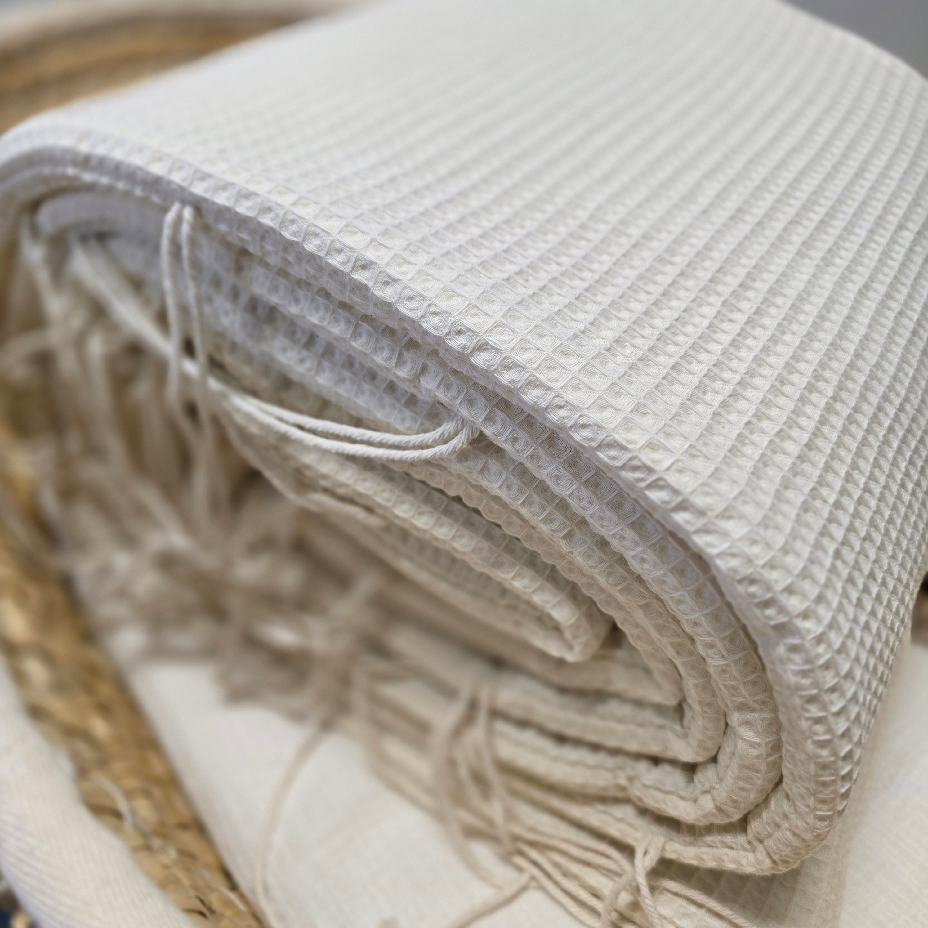 Bettumrandung Waffelpique für Kinderbett - Baby-Anmata