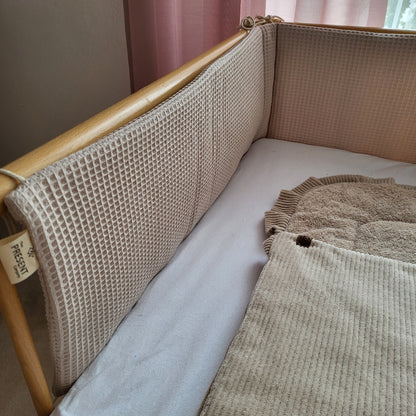 Bettumrandung Waffelpique für Kinderbett - Baby-Anmata