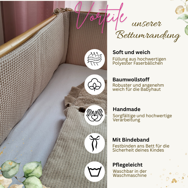 Bettumrandung für Babybett und Hausbett Baby Anmata