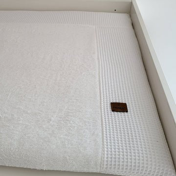 Wickelauflage mit abnehmbarem Bezug Waffelpique - Baby-Anmata