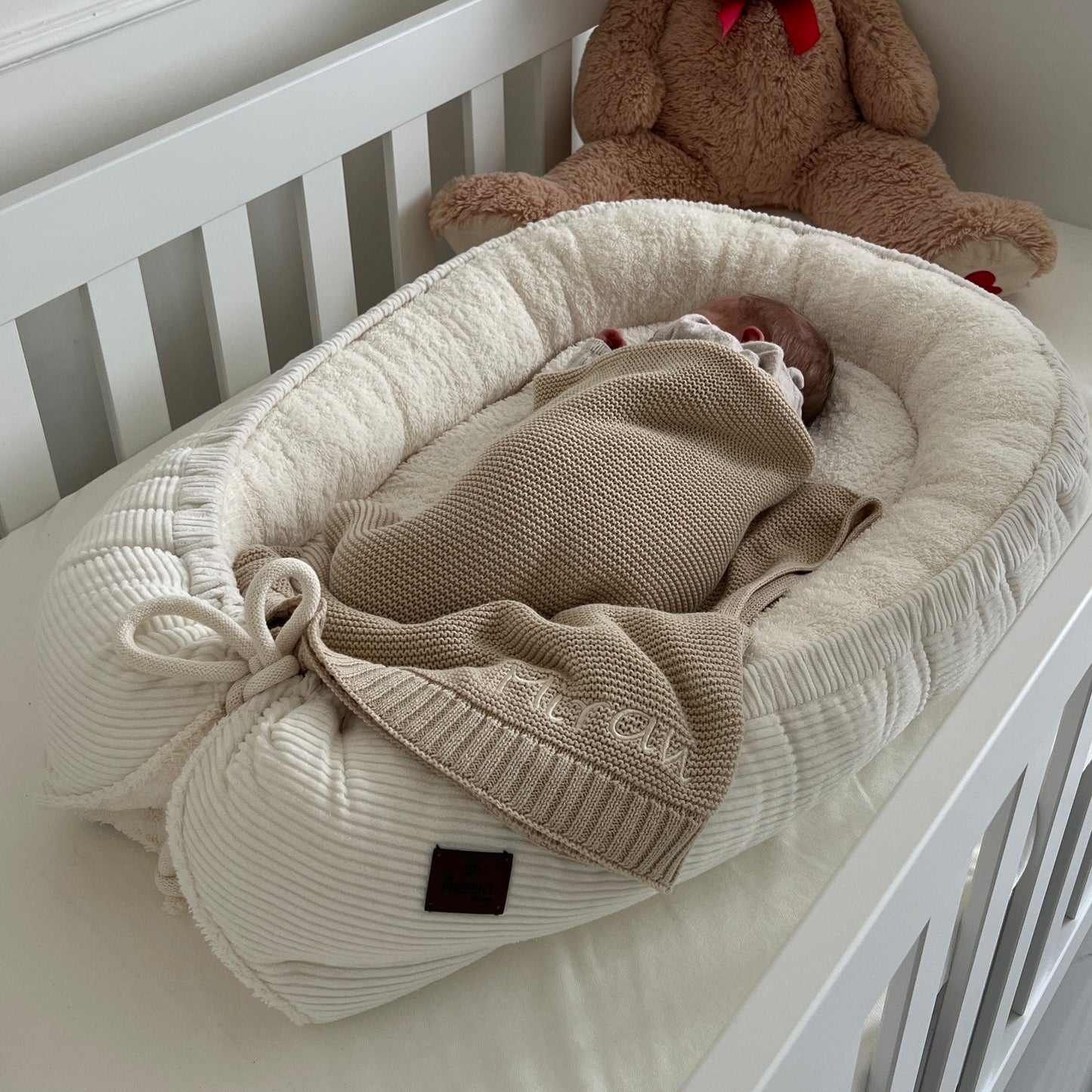 Baby Nestchen Cord mit Frottee