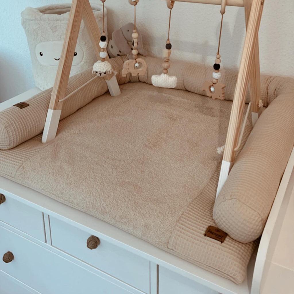 Wickelauflage mit abnehmbarem Bezug Waffelpique - Baby-Anmata