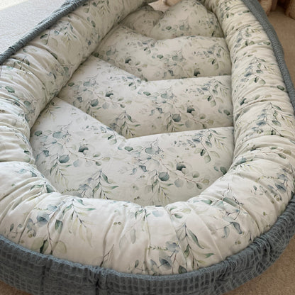 Baby Nestchen, Babynest Eukalyptus - Baby-Anmata