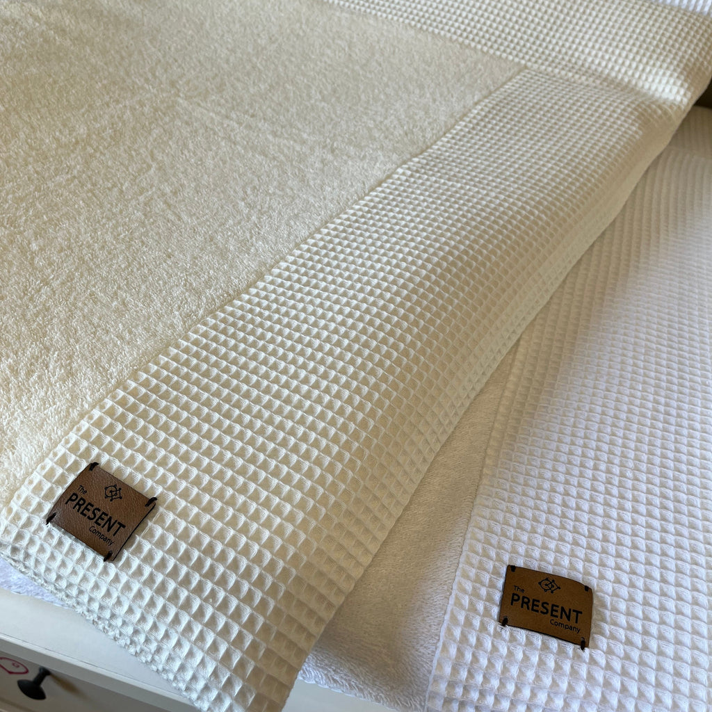 Wickelauflage mit abnehmbarem Bezug Waffelpique - Baby-Anmata