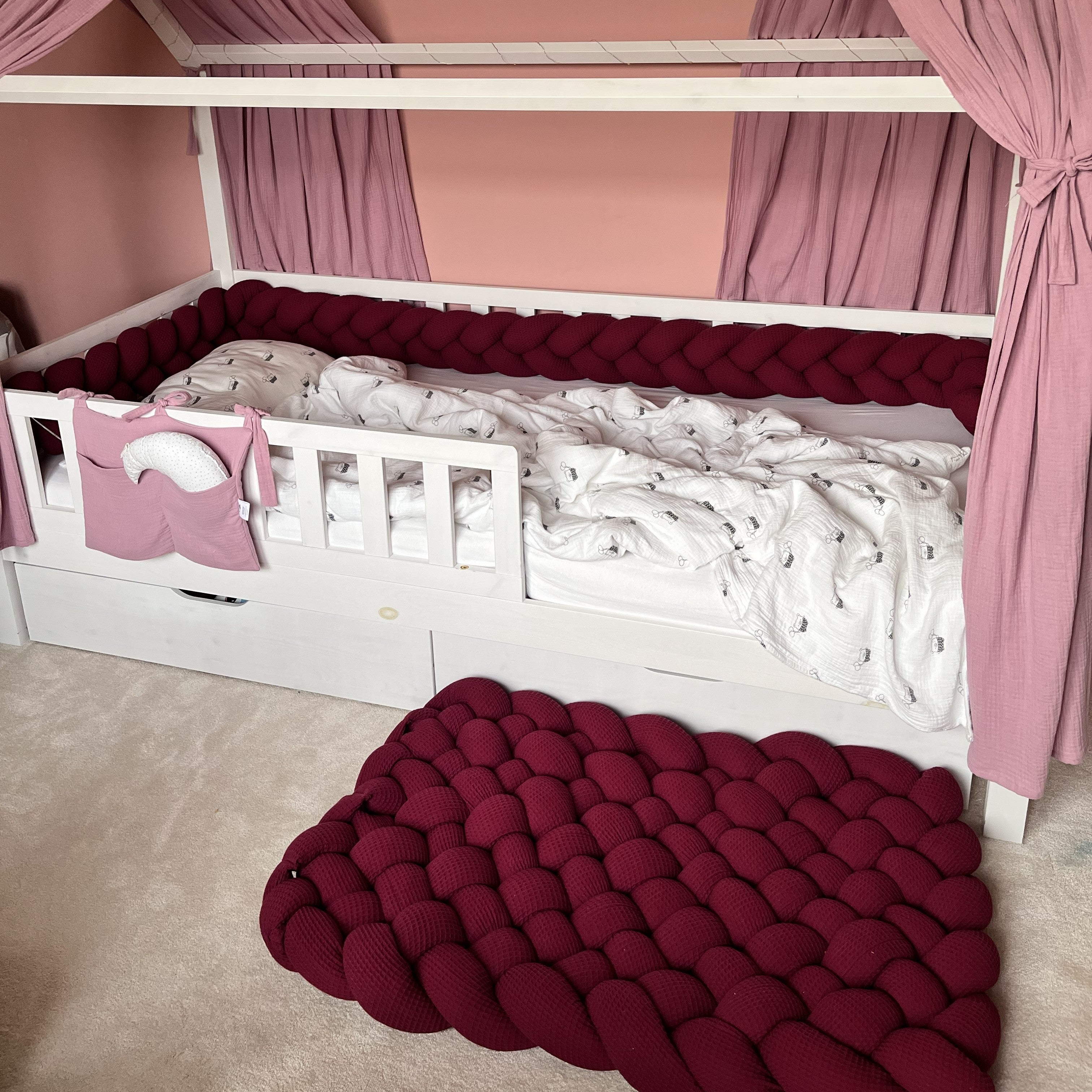 Geflochtener Teppich Waffelpique - Baby-Anmata