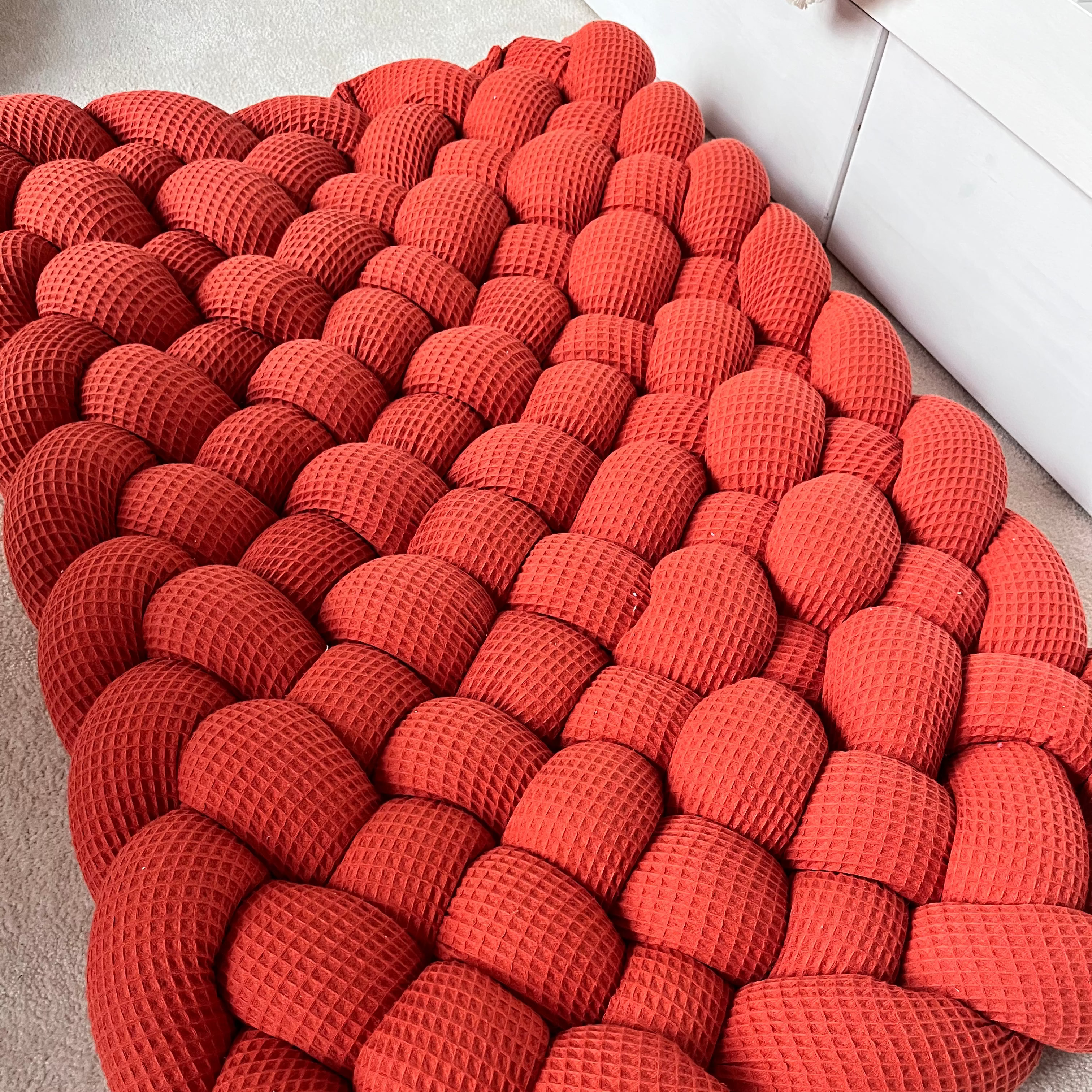 Geflochtene Bettschnecke / Bettschlange Waffelpique - Baby-Anmata