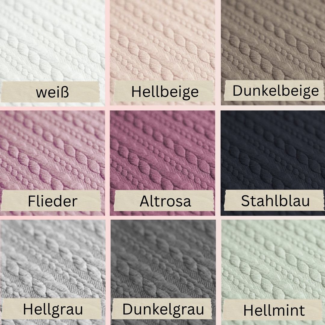 Geflochtene Bettschnecke / Bettschlange Zopfmuster Mila - Baby-Anmata