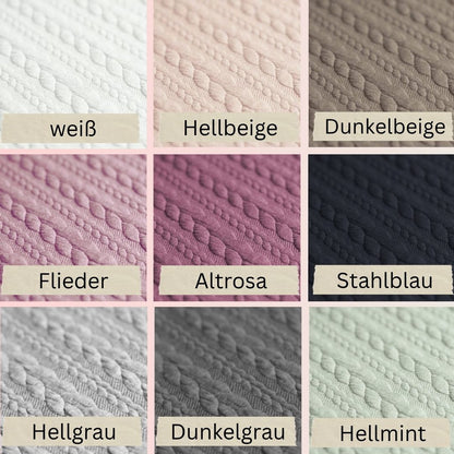 Geflochtene Bettschnecke / Bettschlange Zopfmuster Mila - Baby-Anmata