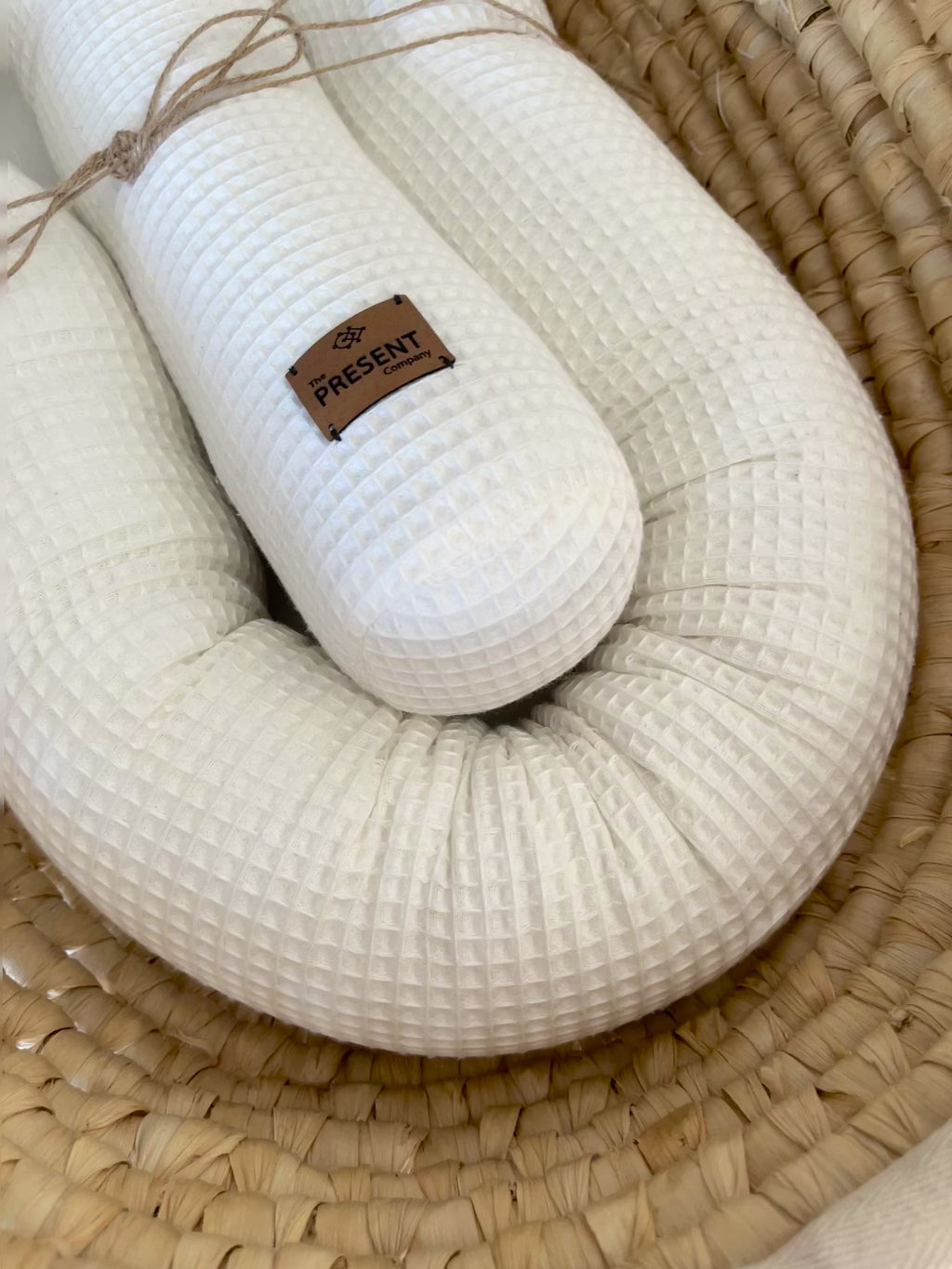 Bettschnecke / Bettschlange Waffelpique